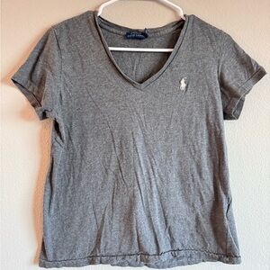 Ralph Lauren Gray Fitted Short Sleeve T-Shirt